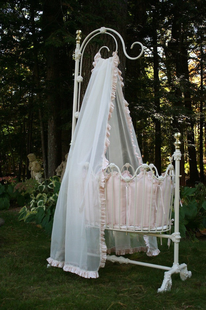 florence cradle bedding - silk velvet & dupioni silk  (contact us for pricing)
