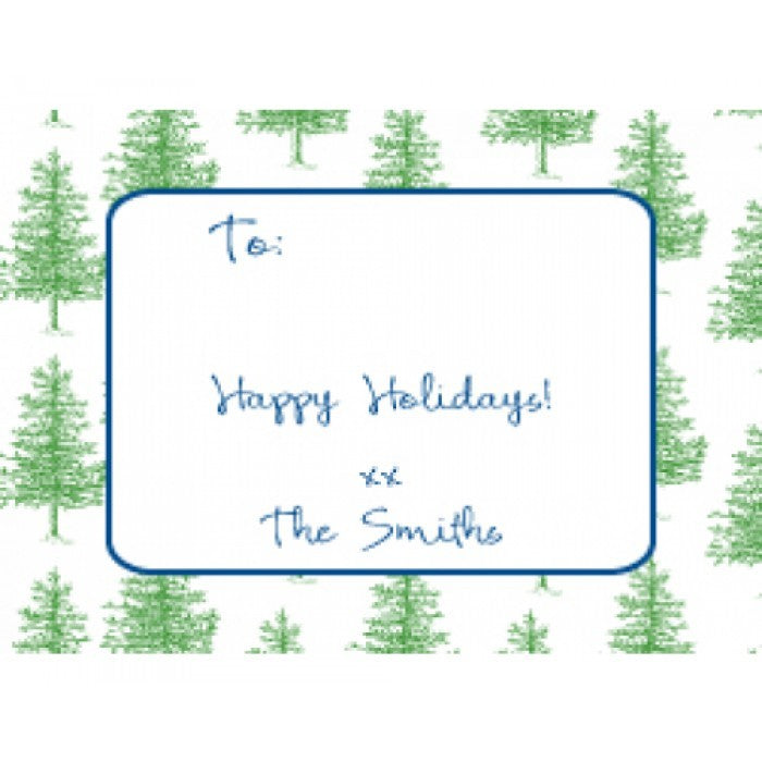 pines trees holiday gift enclosures