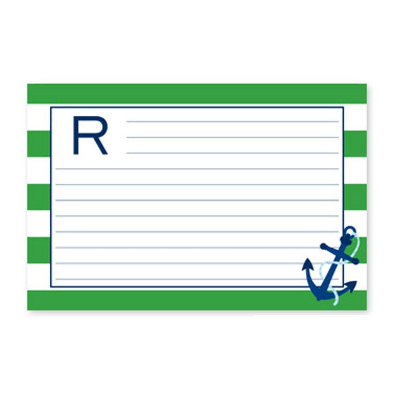 boatman geller greek key band pink recipe card