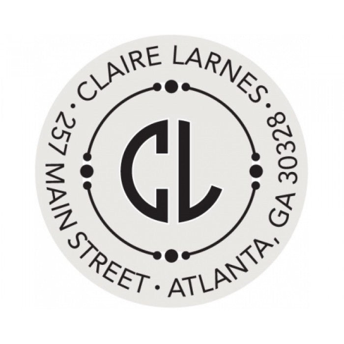 the larnes self - inking circle stamp