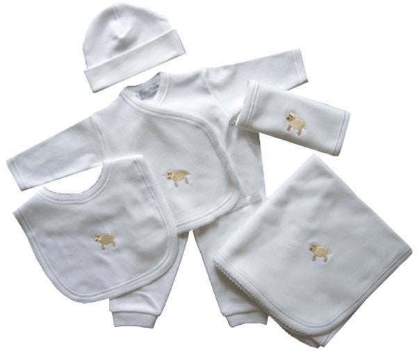 little lamb layette set (deluxe)
