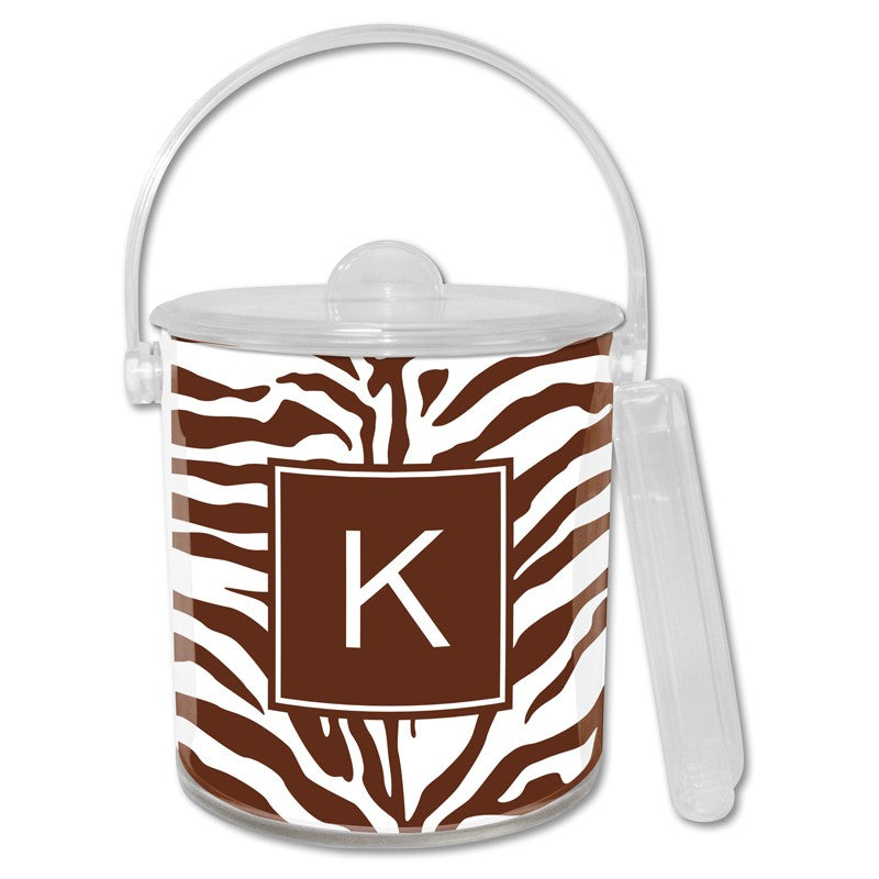 boatman geller zebra chocolate ice bucket