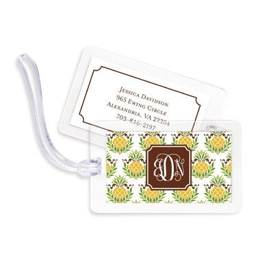 boatman geller pineapple repeat bag tags
