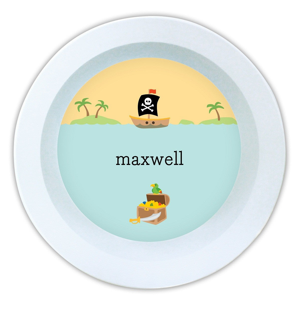 boatman geller pirate melamine bowl