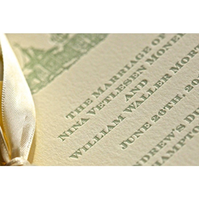 mia & winn wedding program cover cards
