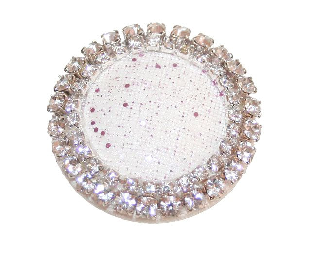 pink sparkle mesh drawer knob