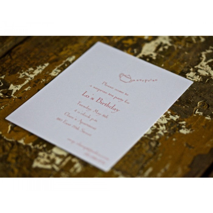 surprise tea cocktail & dinner parties