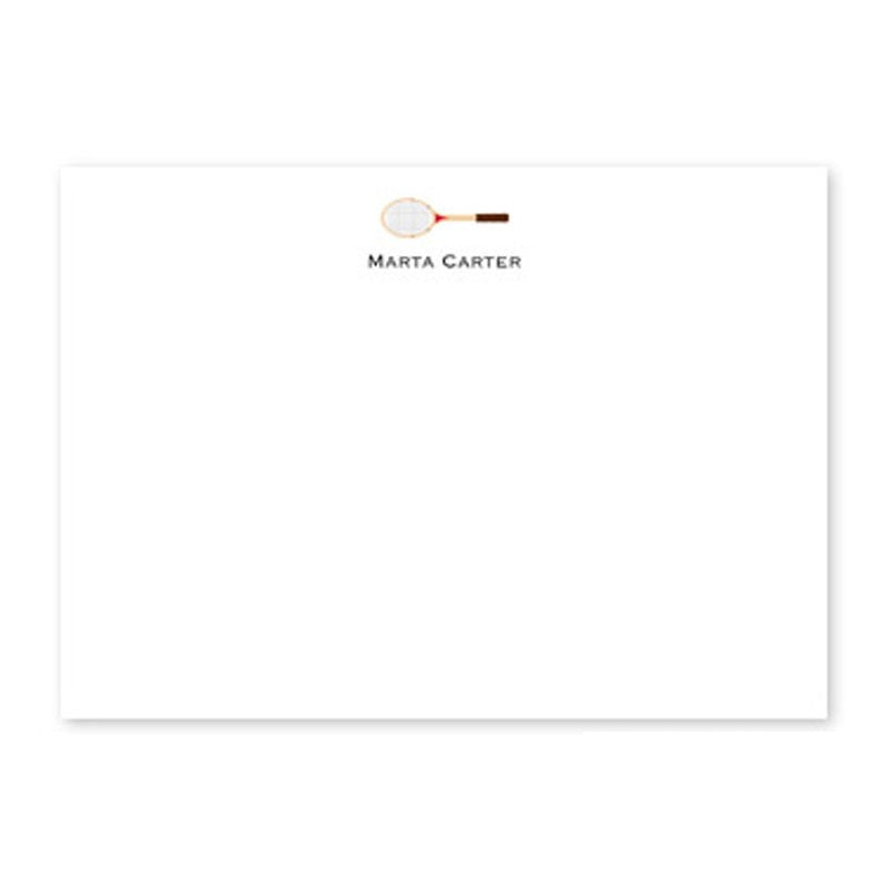 boatman geller racquet flat notecard