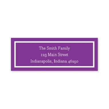 boatman geller classic plum address labels