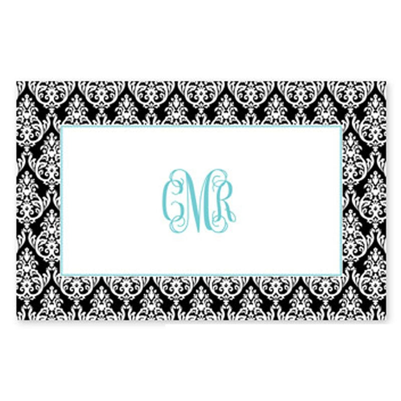 boatman geller madison damask black placemat