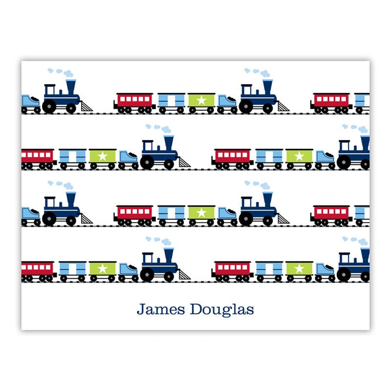 boatman geller choo choo train foldover note cards