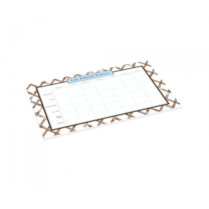 errico bamboo chocolate schedule pad