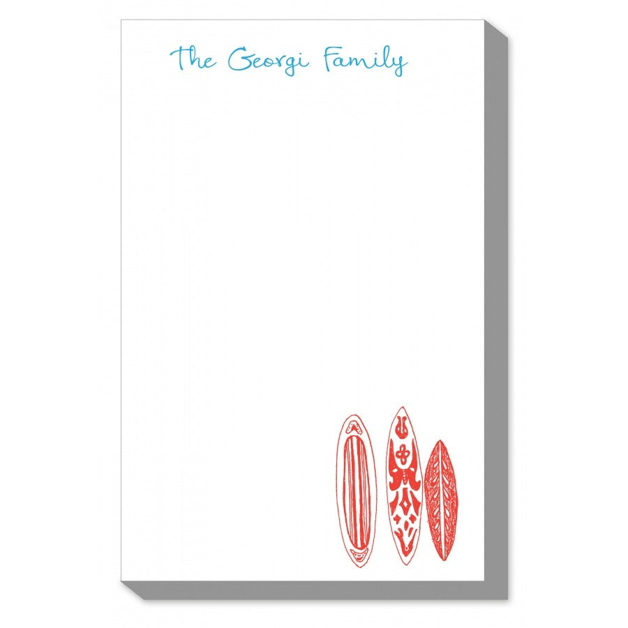 Red Surfboards Notepads