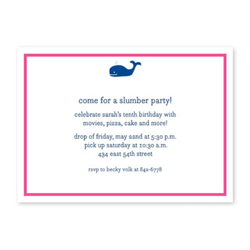 boatman geller whale navy flat invitations