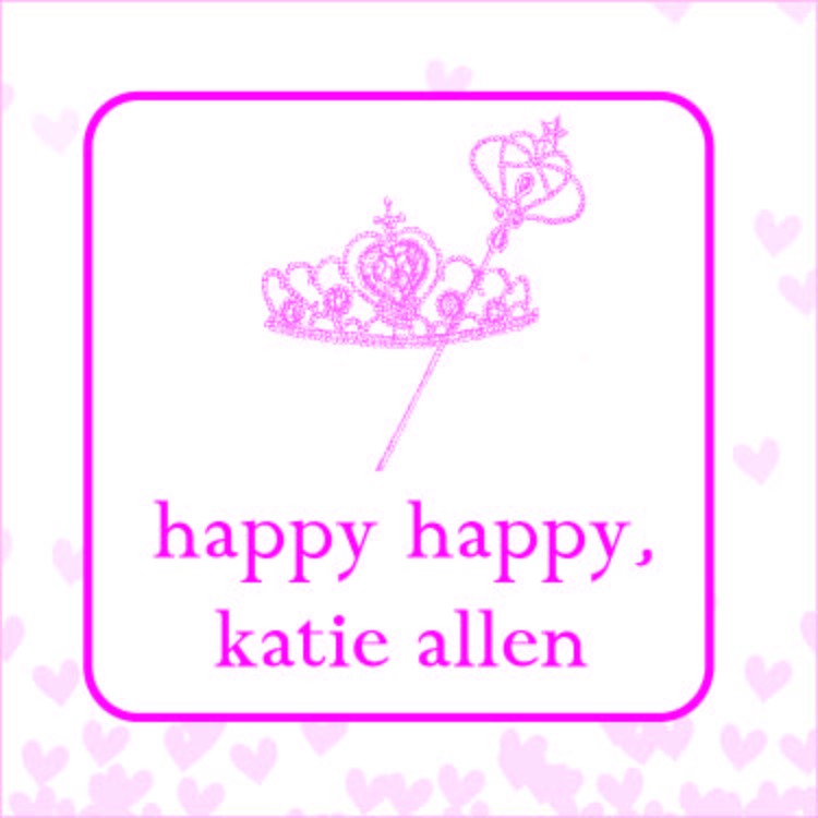 tiara birthday children's sticker