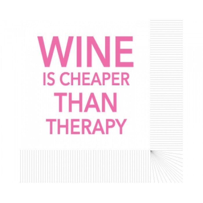 wine vs therapy napkin