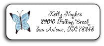 personalized address labels  butterfly garden