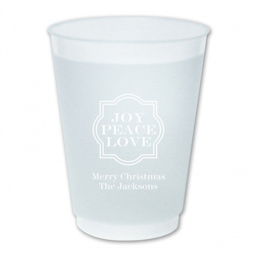 Joy Peace Love Cups