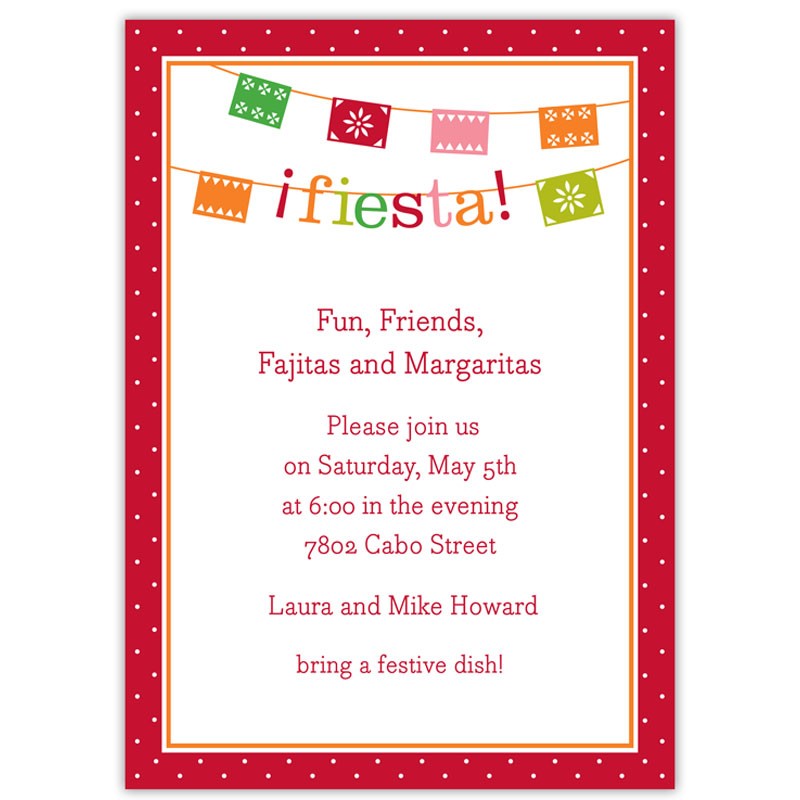 boatman geller banner fiesta large flat notecard