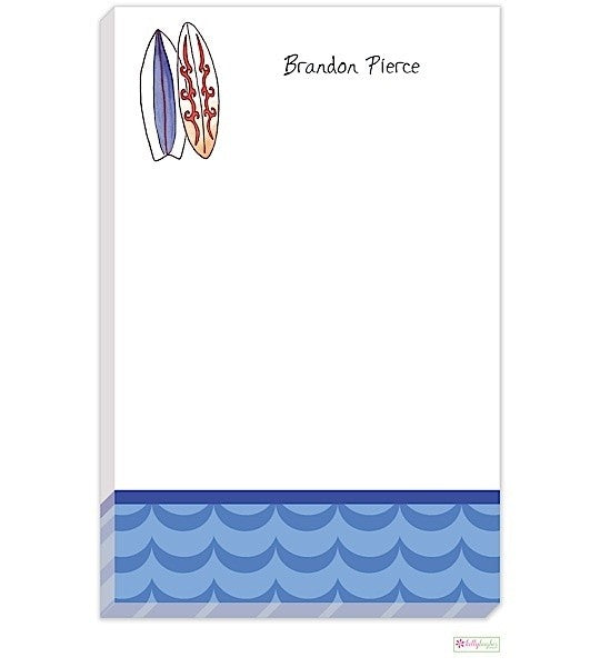 personalized - surfer dude notepad