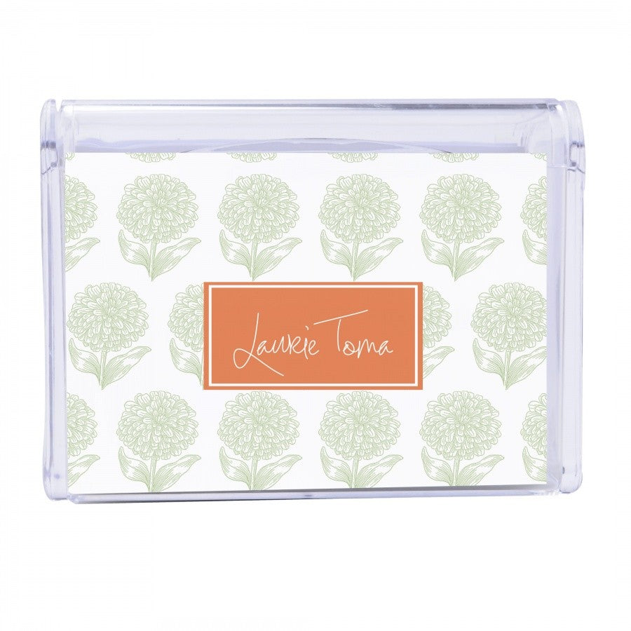 Green Zinnia Note Box