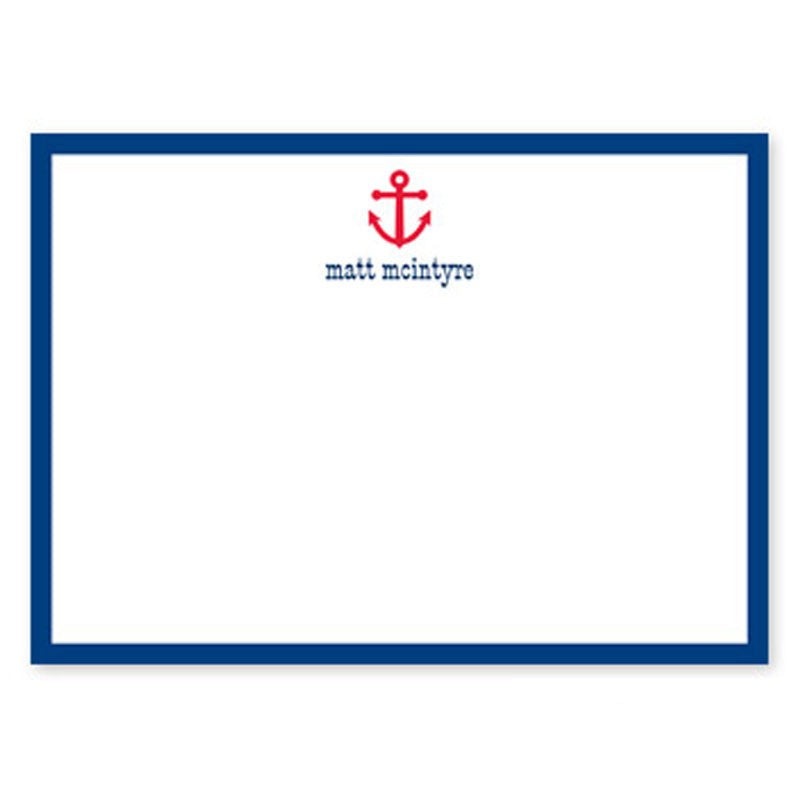 boatman geller anchor flat stationery