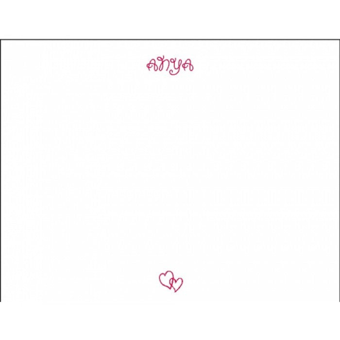 double hearts social stationery