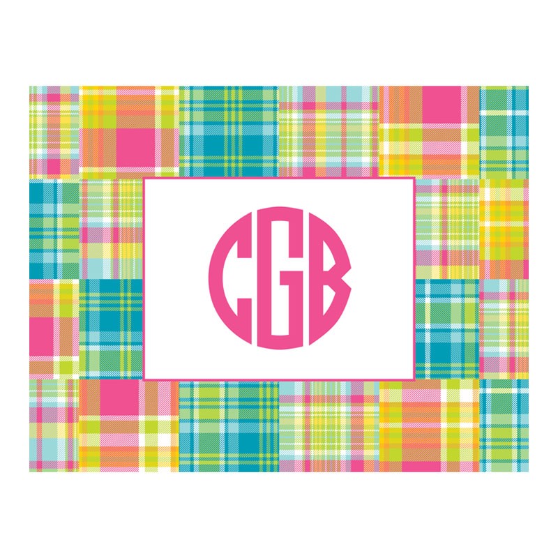 boatman geller madras patch bright foldover note