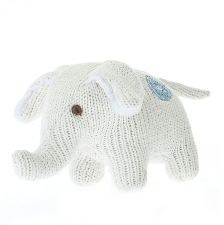 knit elephant rattle