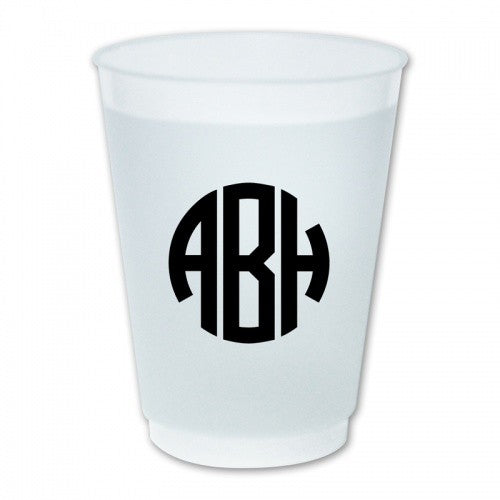 Circle Monogram Cups