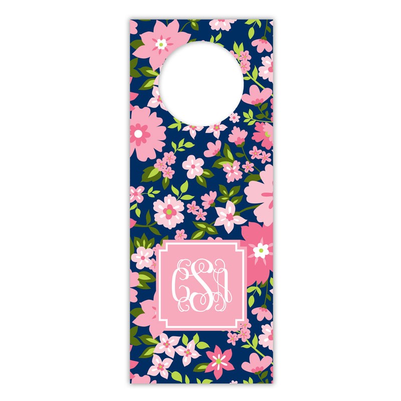 boatman geller caroline floral pink wine tags