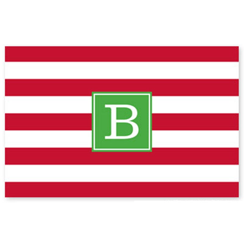 boatman geller awning stripe red placemat