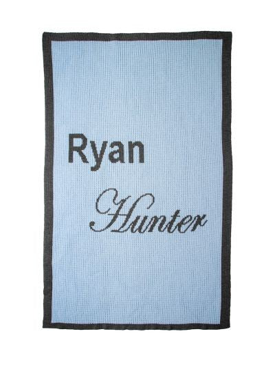 personalized simply chic blanket