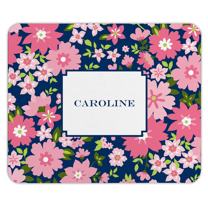 boatman geller caroline floral pink mouse pad