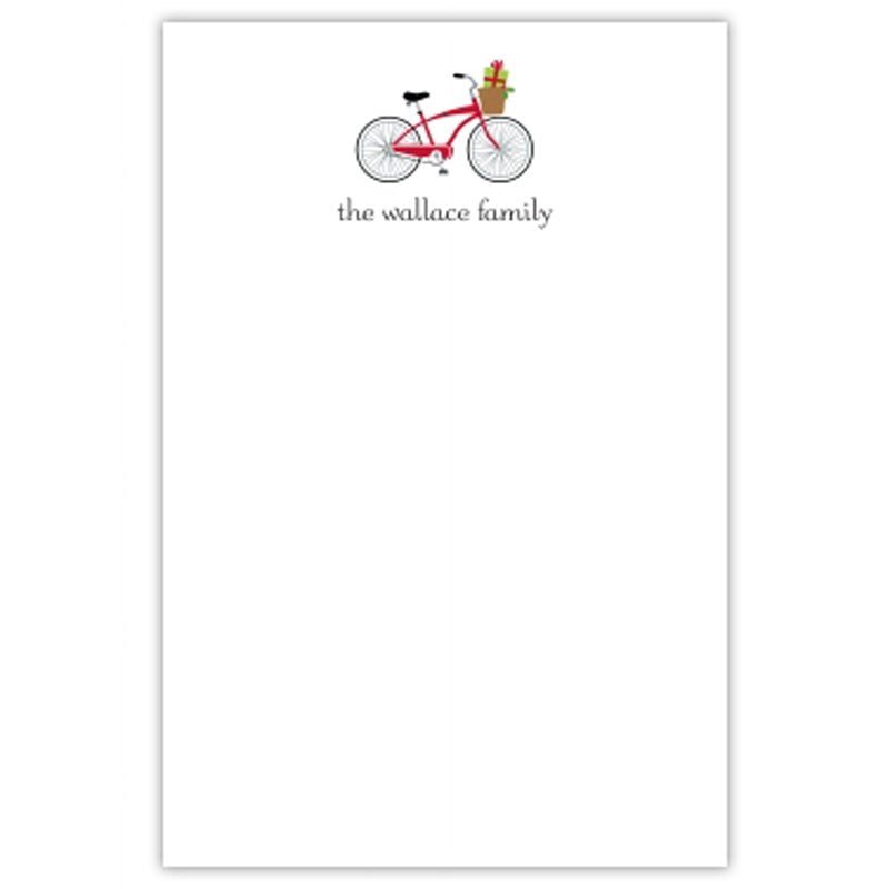boatman geller bicycle holiday notepad