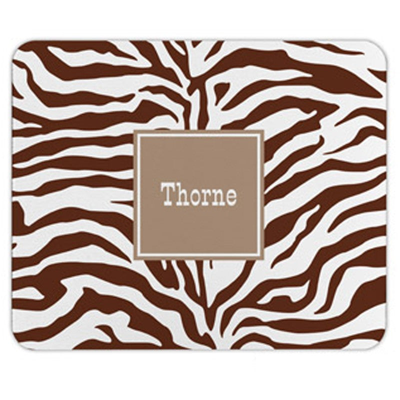 boatman geller zebra chocolate mouse pad