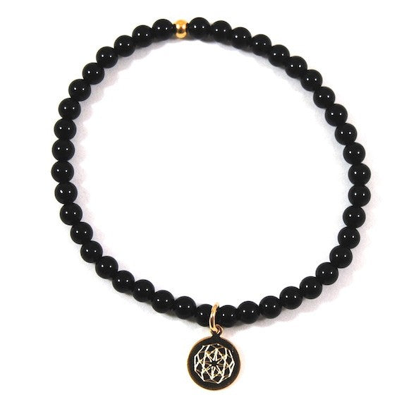 Customize Your Charm - Mini Black Onyx Classic Charm Bracelet