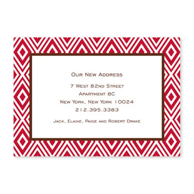 boatman geller mod diamond cherry flat notecard