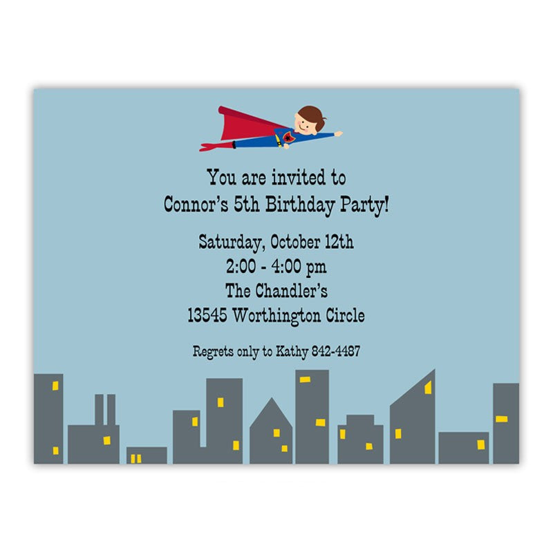 boatman geller superhero small flat notecard
