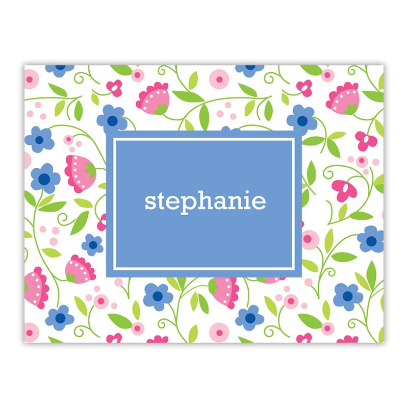 boatman geller spring periwinkle foldover note
