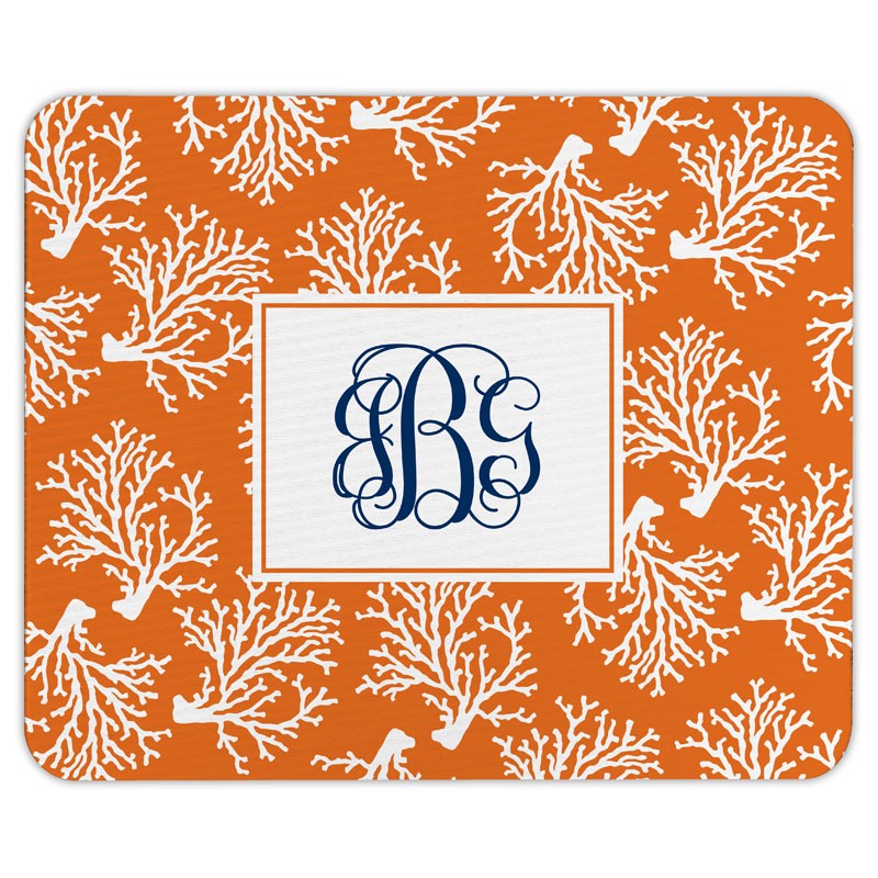 boatman geller coral repeat mouse pad