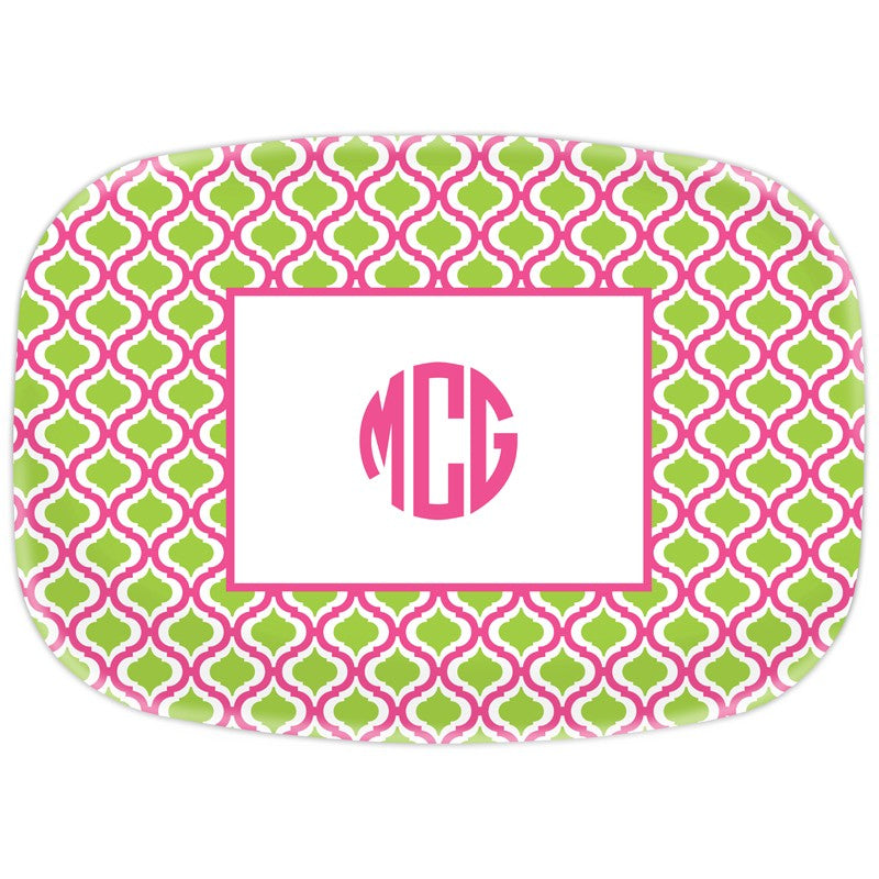 boatman geller kate raspberry & lime platter