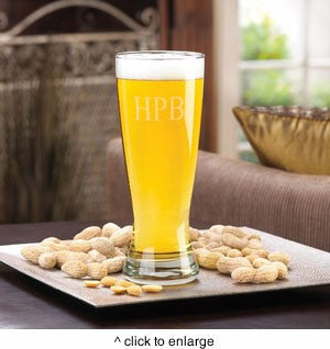 personalized grand pilsner beer glass