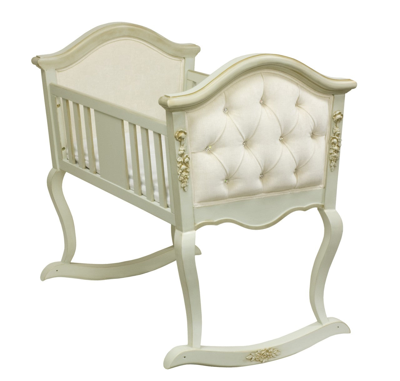 Upholstered Cradle Versaillles Blue
