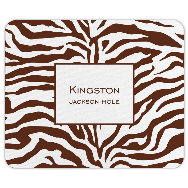 boatman geller zebra chocolate mouse pad