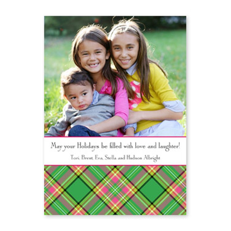 boatman geller preppy plaid photocard