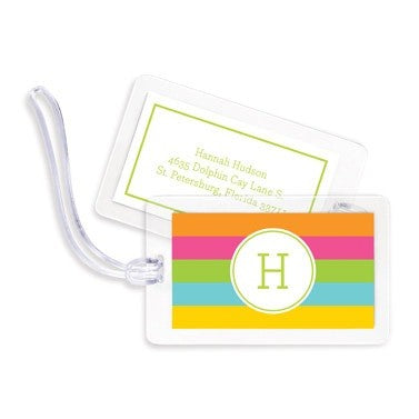 boatman geller bold stripe bag tags