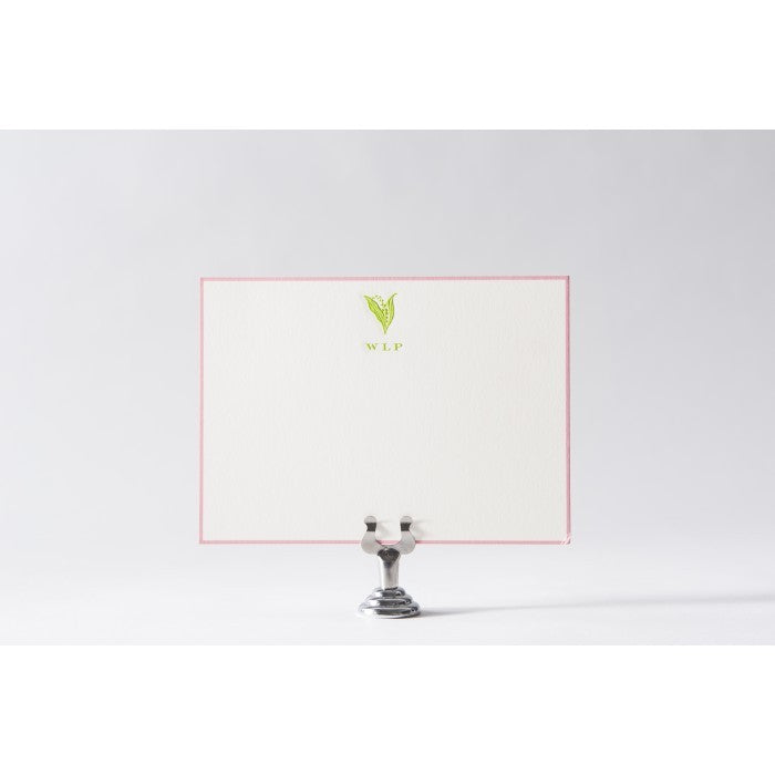 lily of the valley monogram cards