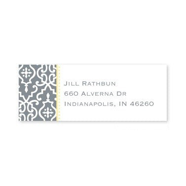 boatman geller wrought iron gray address labels