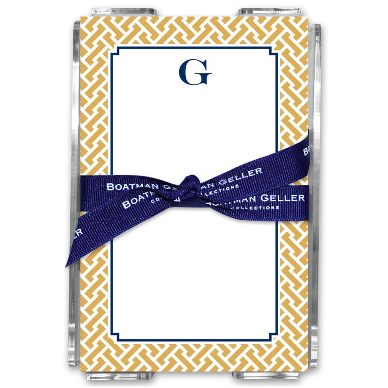 boatman geller stella gold acrylic note sheets